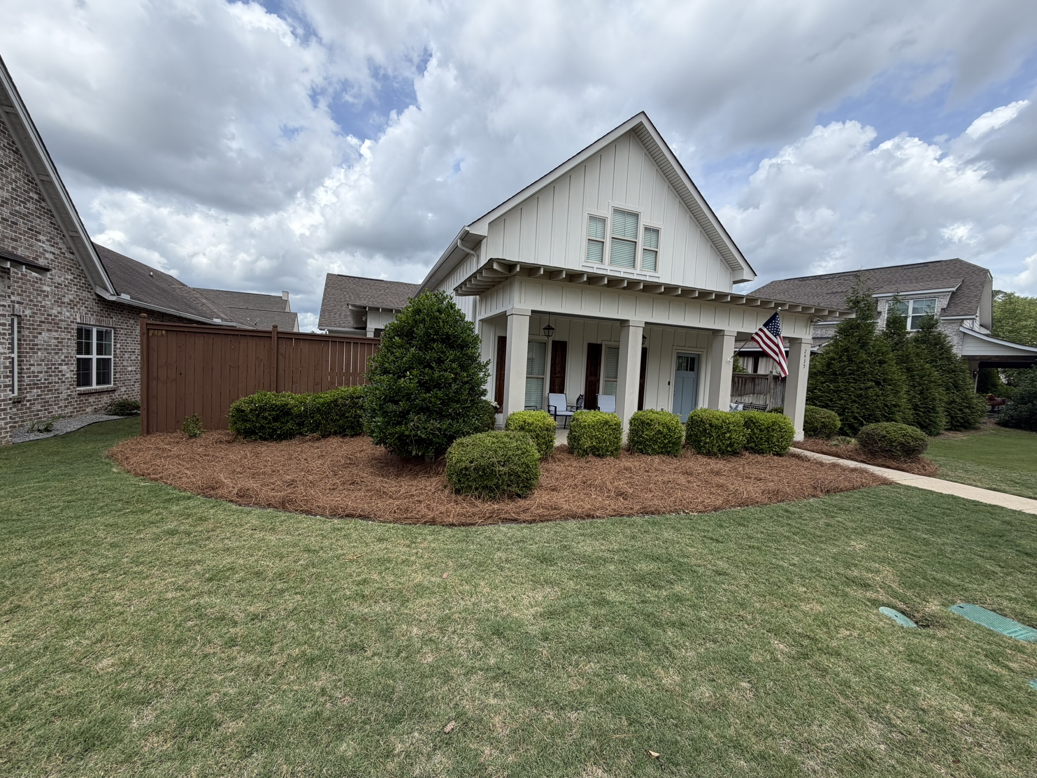 Clean trim around the home